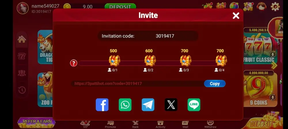 3pattihot Game login