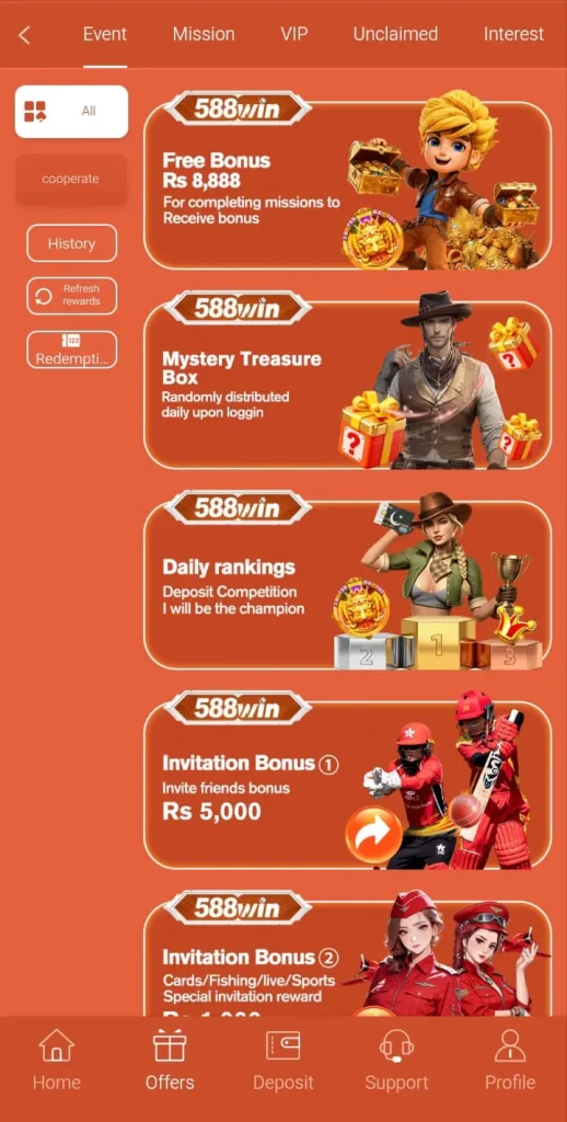 588 Game Bonuses