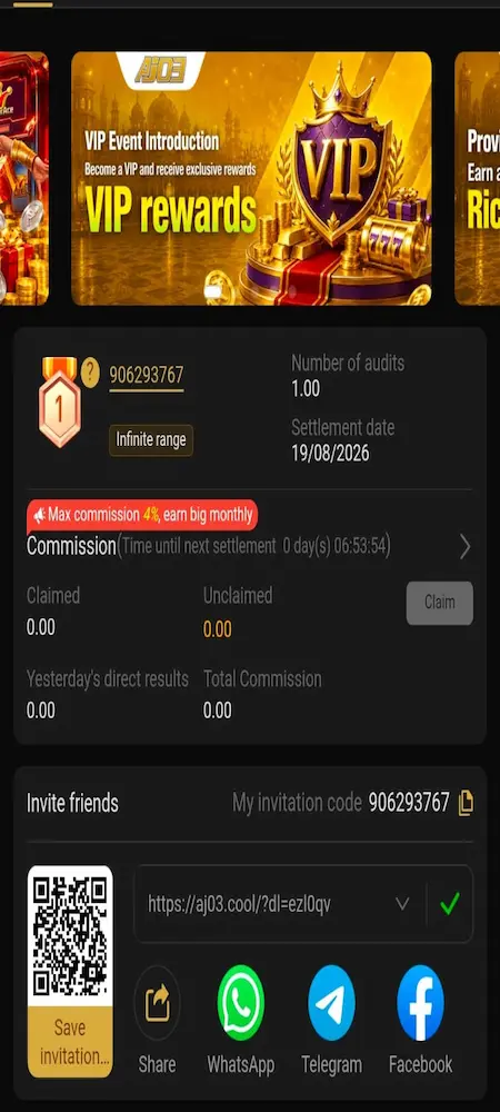 AJ03 Game login