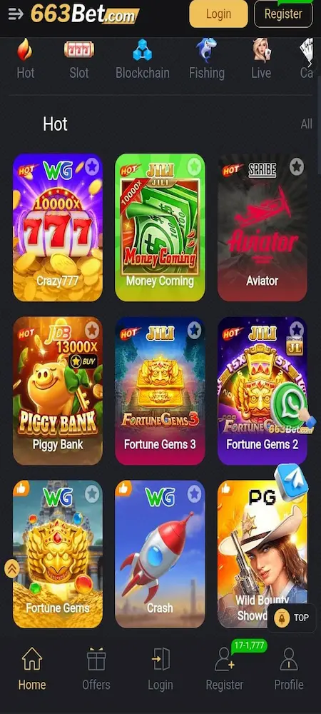 bet663 game interface