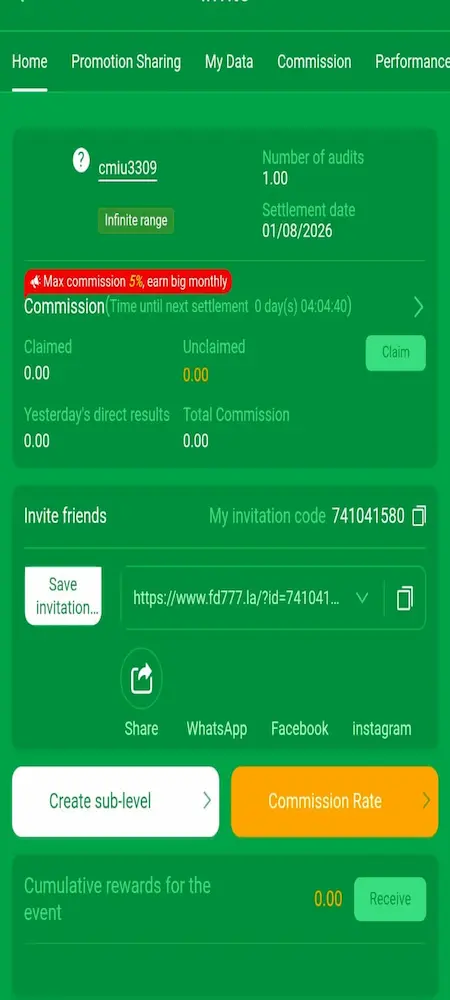 FD777 Game login