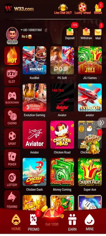 W33 Game APk